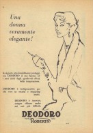 # DEODORO MANETTI & ROBERTS Florence 1950s Advert Pubblicità Publicitè Reklame Firenze Deodorant Desodorant Cosmetics - Ohne Zuordnung