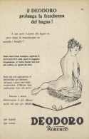 # DEODORO MANETTI & ROBERTS Florence 1950s Advert Pubblicità Publicitè Reklame Firenze Deodorant Desodorant Cosmetics - Non Classificati