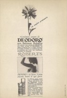 # DEODORO MANETTI & ROBERTS Florence 1950s Advert Pubblicità Publicitè Reklame Firenze Deodorant Desodorant Cosmetics - Non Classés