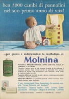 # MOLNINA MANETTI & ROBERTS Florence 1960s Advert Pubblicità Publicitè Reklame Firenze Pannolini Borotalco Cosmetics - Unclassified