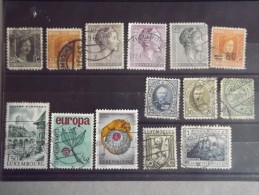 Lot N°564 Lot De 14 Timbres Oblitérés Du Luxembourg - Otros & Sin Clasificación