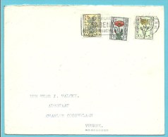 814+815+816 (timbre Surtaxe / Toeslagzegel) Op Brief Met Stempel ANTWERPEN - Lettres & Documents
