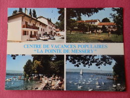 Dep 74 , Cpm MESSERY-DOUVAINE , La Pointe De MESSERY , Centre De Vacances Populaires , Multivues   (009)Recto/Verso - Messery