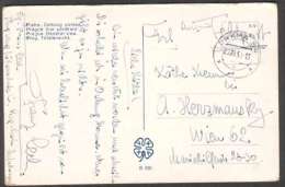 BuM0524 - Böhmen Und Mähren (1939) Praha 54 (czechoslovak Postmark); Postcard: Praha - Briefe U. Dokumente