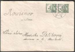 BuM1090 - Böhmen Und Mähren (1940) Adamov (cz. Postmark!!) Letter, Tariff: 1,00K (stamp: 2x 50h Castle Karlstejn) - Briefe U. Dokumente