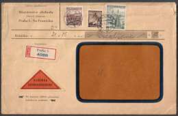 BuM0532 - Böhmen Und Mähren (1939) Praha 5 / Brünn 1 - Brno 1 (R-letter) Tariff: 5,10K (mixed Franking !!) - Briefe U. Dokumente