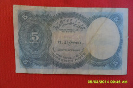 Beau Billet De 5 PIASTRES(Serie N°50)  " Egypte" De 1940 En TTB+ - Aegypten