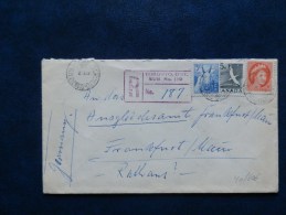 40/606   LETTRE  1956  RECOMM. POUR ALLEMAGNE - Storia Postale