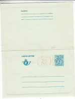 Belgique - Carte Lettre De 1978 - Avec Empreinte Machine - Carte-Lettere