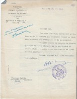 Ferguson/ Plan Marschall/Lettre D'intervention Ministres/Obtention D'un Tracteur/ BETOLAUD/PFIMLIN/1949     AC74 - Trattori