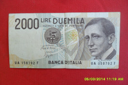 Billet De 2000 Lire Du 3 Octobre 1990 / Etat 7-8 - 2000 Liras