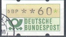 BRD Bund 1981 ATM Nr.1 - 60 Gestempelt Used - Automatenmarken [ATM]