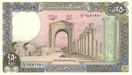 LIBAN   250  Livres  Emission De 1988  Pick 67 E             ***** BILLET  NEUF ***** - Libanon