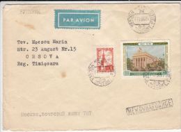 KREMLIN TOWER, PALACE, STAMPS ON COVER, 1955, RUSSIA - Covers & Documents