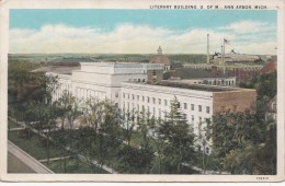 BT16979 Ann  Arbor Mich Literary Building  USA Scan Front/back Image - Ann Arbor