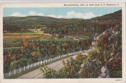 BT17014 Mountainburg Ark As Seen From US Highway   USA Scan Front/back Image - Sonstige & Ohne Zuordnung