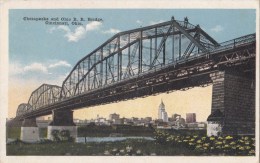 BT17247 Ohio Chesapeake And Ohio Bridge Cincinnati  USA Scan Front/back Image - Cincinnati