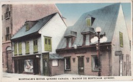 BT17321 Montcalm S House Quebec Maison De Montaclm  Canada Scan Front/back Image - Québec – Les Portes