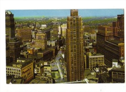 BT19432 Detroit Michigan Bird S Eye View  USA Scan Front/back Image - Detroit