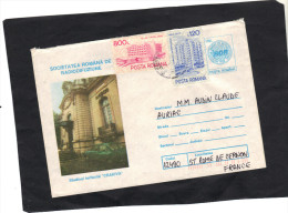 Roumanie Lettre Illustrée Entier Postal Avec Complément Affranchissement - Lettres & Documents