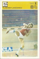 SPORT CARD No 127 - Vladimir Jaščenko, Yugoslavia, 1981., Svijet Sporta, 10 X 15 Cm - Leichtathletik