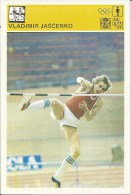 SPORT CARD No 127 - Vladimir Jaščenko, Yugoslavia, 1981., Svijet Sporta, 10 X 15 Cm - Atletiek