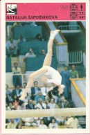 SPORT CARD No 111 - Natalija Šapošnikova, Yugoslavia, 1981., Svijet Sporta, 10 X 15 Cm - Gymnastique