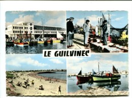 CP - GUILVINEC (29) Le Port Sa Plage - Guilvinec