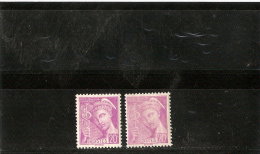 FRANCE VARIETES N° 410 ** Impréssion Dépouillée  2 Nuances - Unused Stamps