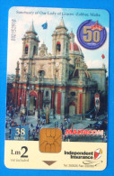 INDEPENDENT INSURANCE ( Malta ) Our Lady Zabbar Church Eglise Kirche Iglesia Chiesa Kerk Churches Religion Painting - Malte