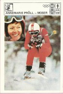 SPORT CARD No 80 - Skiing - Annemarie Proll - Moser, Yugoslavia, 1981., Svijet Sporta, 10 X 15 Cm - Sports D'hiver