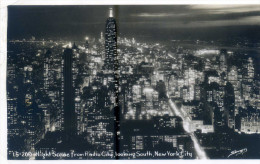 NEW YORK. Night Scene From RADIO CITY. Posted For UDINE (Italy) 1954. - Manhattan