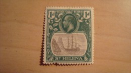 St. Helena  1923  Scott  #80  MH - Saint Helena Island