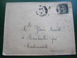 673 Semeuse 15c 1918 Martainneville Somme Généalogie Manot Ramburelles - Agriculture