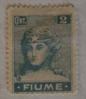 ITALIA REGNO - 1919 FIUME MH - Fiume & Kupa