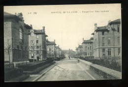 Paris AP 195 Hôpital De La Pitié  Perspective Allée Centrale 1920 - Distretto: 13