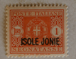 ITALIA REGNO - 1941 ISOLE JONIE SEGNATASSE MLH* - Ionische Inseln