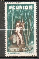 REUNION  50c Vert Brun 1947 N°265 - Unused Stamps