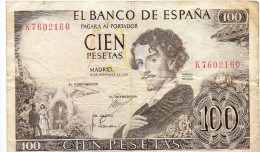 ESPAGNE - 100 Pesetas Du19/11/1965 - - 100 Peseten