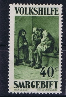 Deutsches Reich Saargebiet, Mi 135 I MH/* 1929 Plattenfehler SAARGEBIFT - Unused Stamps