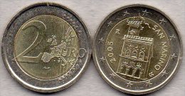 2 EURO San Marino 2005 Stg 35€ Kursmünze Staatlichen Münze Regierungs-Palast 2€ Einzeln Im Stempelglanz Coin Of Republik - Saint-Marin