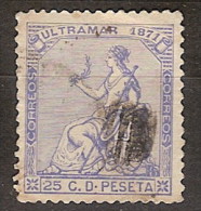 Antillas U 22 (o) Alegoria. 1871 - Cuba (1874-1898)