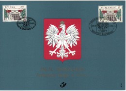 Carte-souvenir De L´émission Commune Avec La Pologne - COB N° 2782HK - Palais Mniszech à Varsovie - Cartas Commemorativas - Emisiones Comunes [HK]