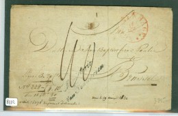 E.o. BRIEFOMSLAG Uit 1830 Van MINISTERIE Van FINANCIEN Te  's-GRAVENHAGE Naar BRUSSEL   (8332) - ...-1852 Vorläufer