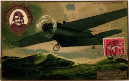 Carte Postale Voyagé Timbre AVIATION   Experiences D'Aviation Robert Esnault Pelterie 1908 Edit Par Lefèvre Utile LITHO - Lu