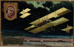 AVIATION  1 CP Glen H CURTISS Vainqueur De La Coupe Gordon Bennett 1909  Edit Par Lefèvre Utile     LITHO - Lu