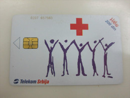 Servia Chip Phonecard,red Cross,used - Jugoslawien