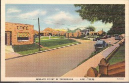 1939 USA Vintage Original Old Postcard Advertising Terrace Court In Texarkana Ark. Texas - 1921-40