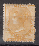MALTA  1863  QV  1/2P   Perf.121/2  MH  NO  GUM - Malta (...-1964)