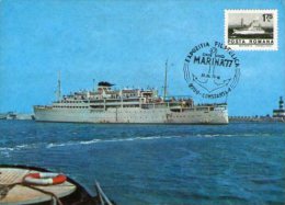 Romanian  Motorship "Transilvania"   - Maxicard - Remorqueurs